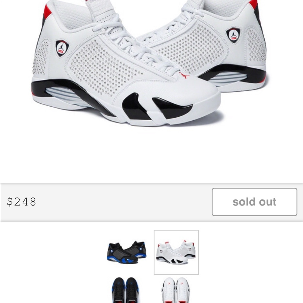 Supreme Jordan’s white 8.5